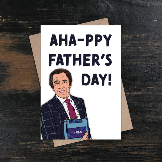 Aha-ppy Father's Day Alan Partridge Aha Steve Coogan Father's Day Card