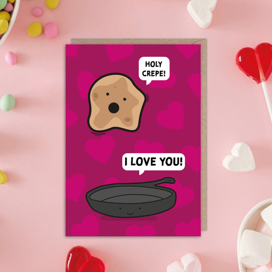 Crepe Valentines Love Anniversary Card