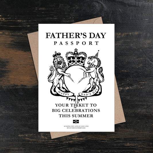Father's Day Passport Big Plans For Summer Father's Day Card