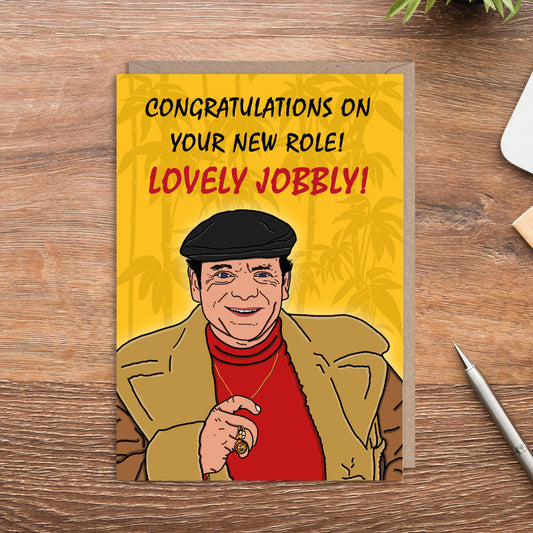 Del Boy Congrats on your New Role Only Fools and Horses Lovely Jobbly New Job Card