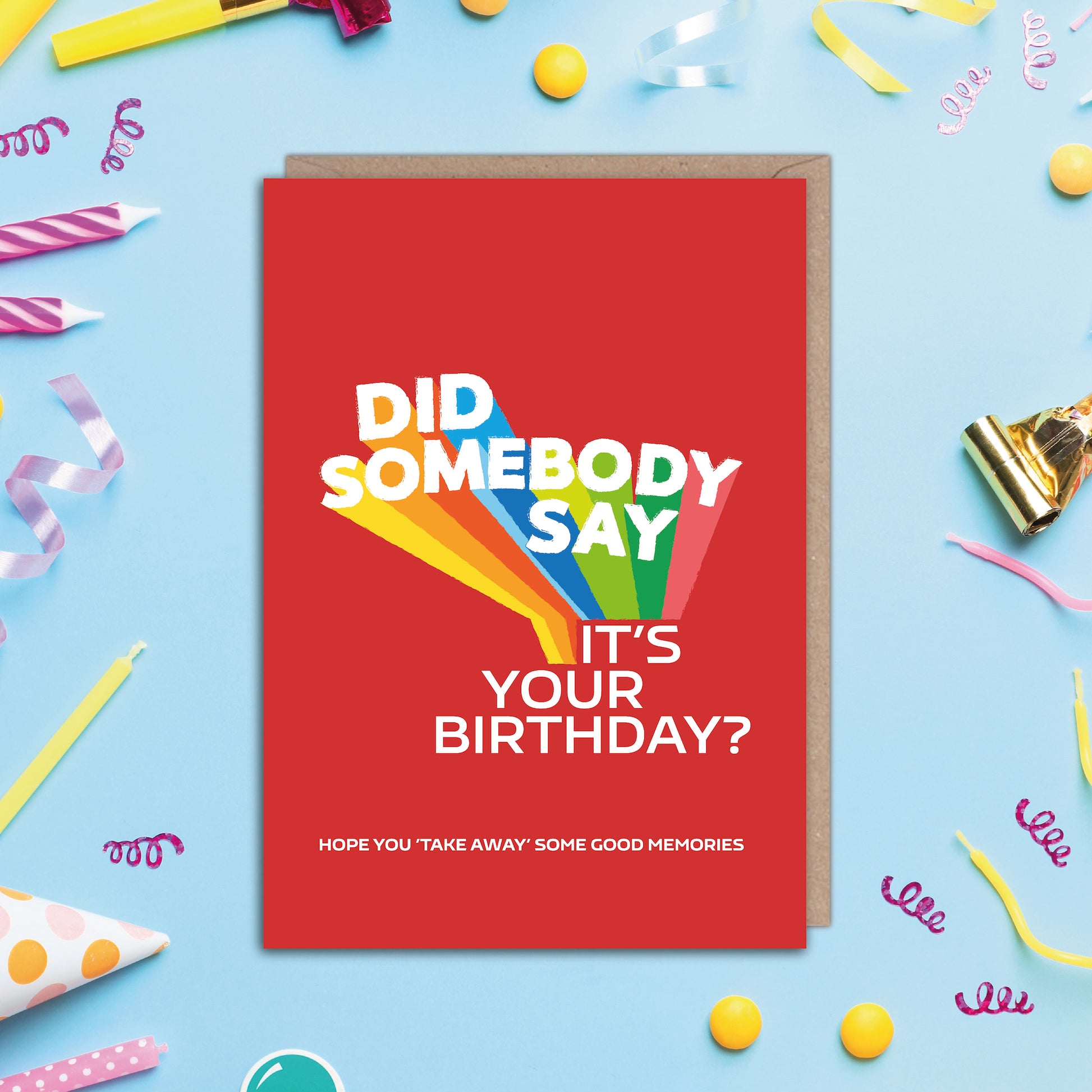 Birthday Card - You Say It's Your Birthday