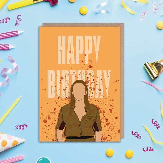 Killing Eve Villanelle Inspired Birthday Card
