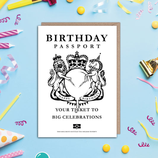 Birthday Passport Your Ticket to Celebration Birthday Card