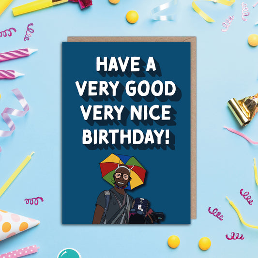 Funny Very Good Very Nice Chicken Nugget Birthday Card