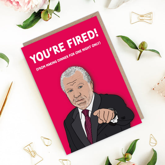 The Apprentice You're Fired Alan Sugar Mother's Day Card