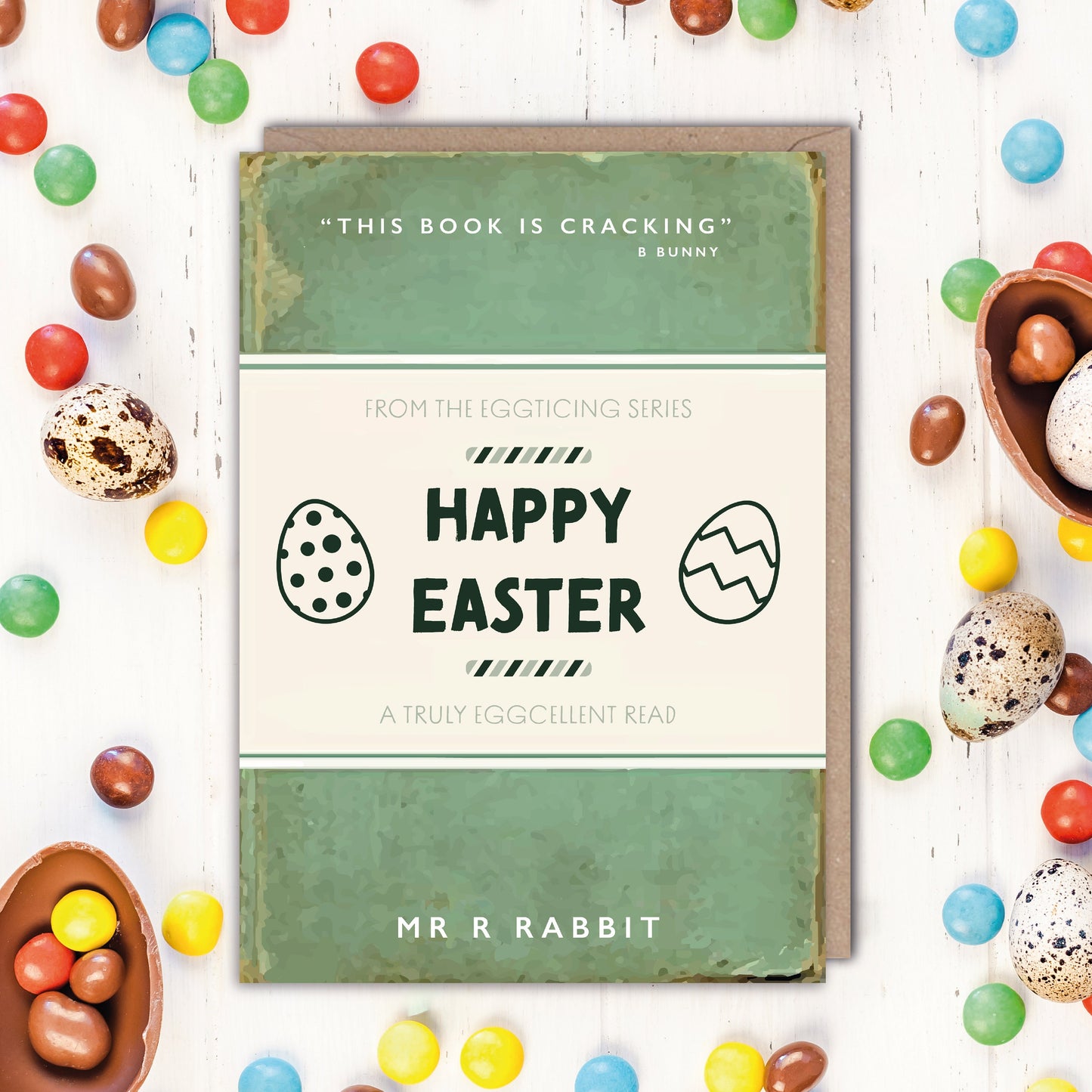 Happy Easter Joke Book Style Card