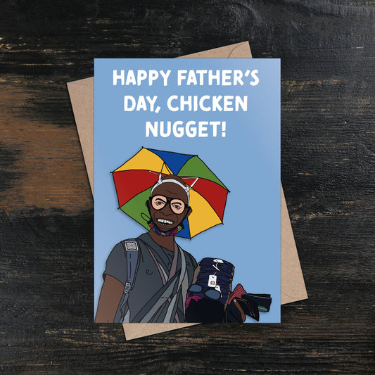 Happy Father's Day Chicken Nugget Card