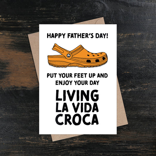 Crocs Croc Shoes Happy Father's Day Card