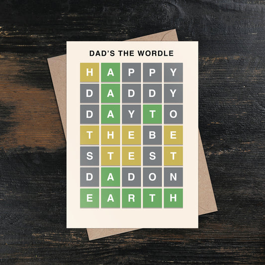 Dad's The Wordle Father's Day Card