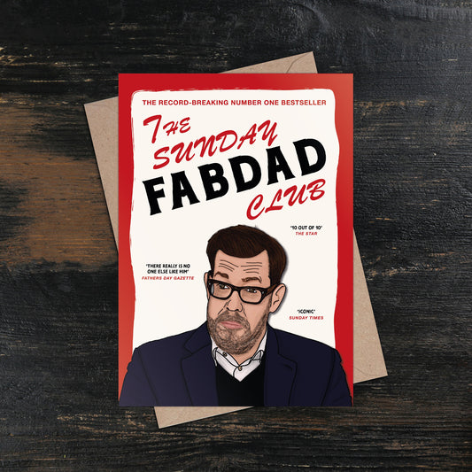 Richard Osman Thursday Murder Club Fab Dad Club Funny Book Inspired Father's Day Card