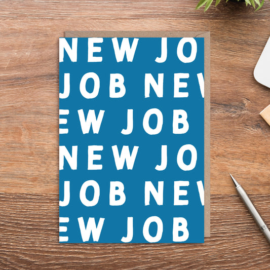 New Job Graphic Typography Illustration Card