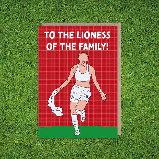 To the Lioness of the Family Birthday Card