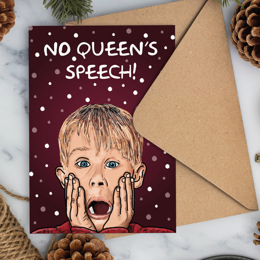No Queens Speech Home Alone Christmas Card