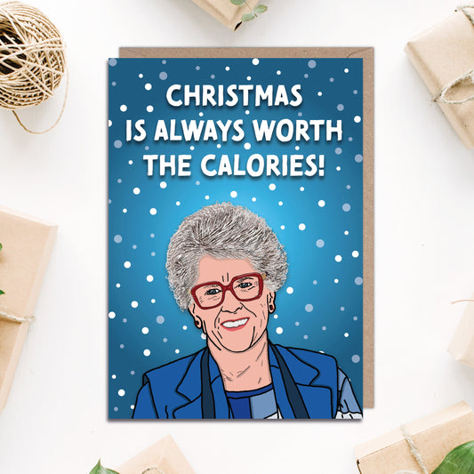 Christmas is Always Worth the Calories Prue Leith Christmas Card