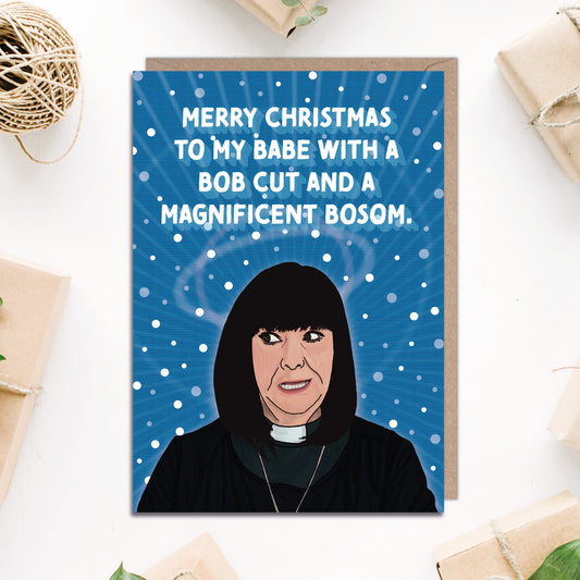 Dawn French Vicar of Dibley Christmas Card