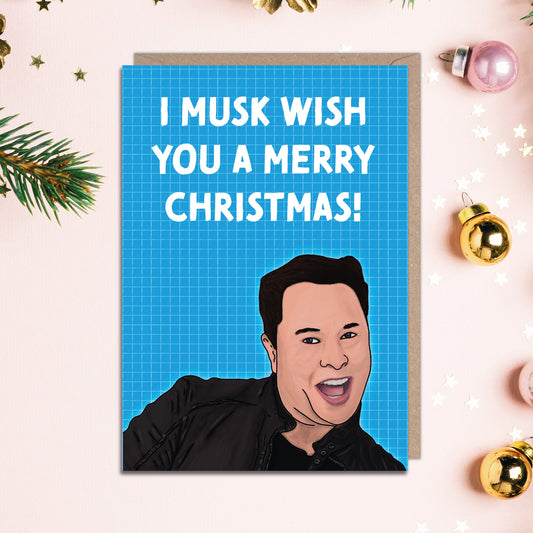Elon Musk Christmas Card