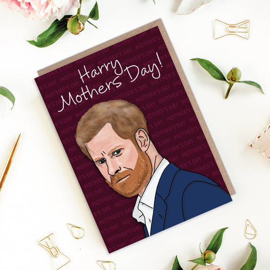 Harry Mother's Day Prince Harry Spare Funny Card
