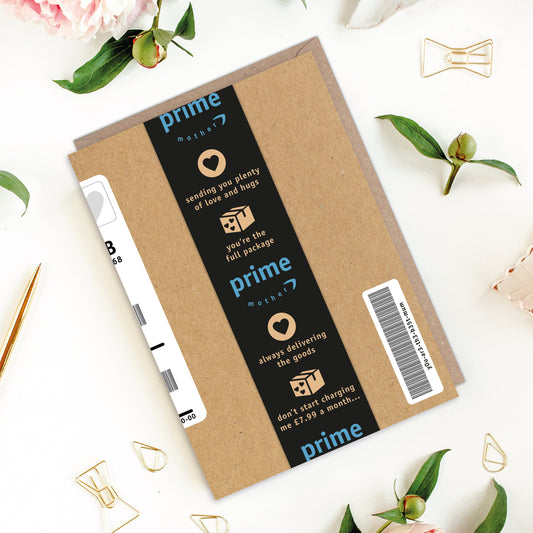 Prime Mum Day Amazon Inspired Mother's Day Card