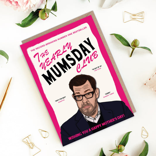 Richard Osman Yearly Mumsday Club Thursday Murder Club Inspired Mother's Day Card