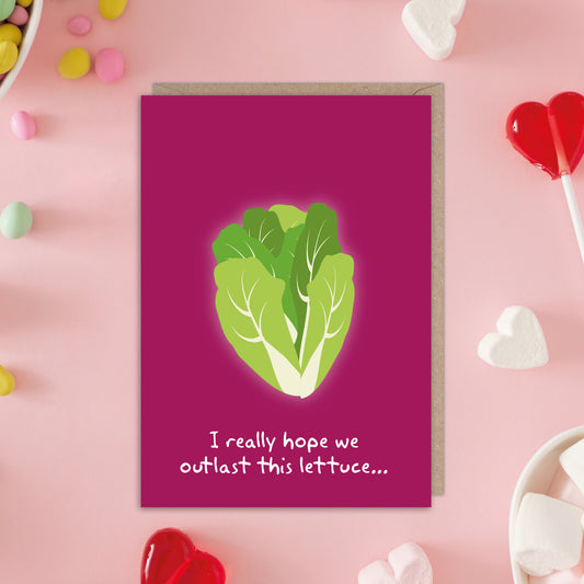 Liz Truss Lettuce Anniversary Card